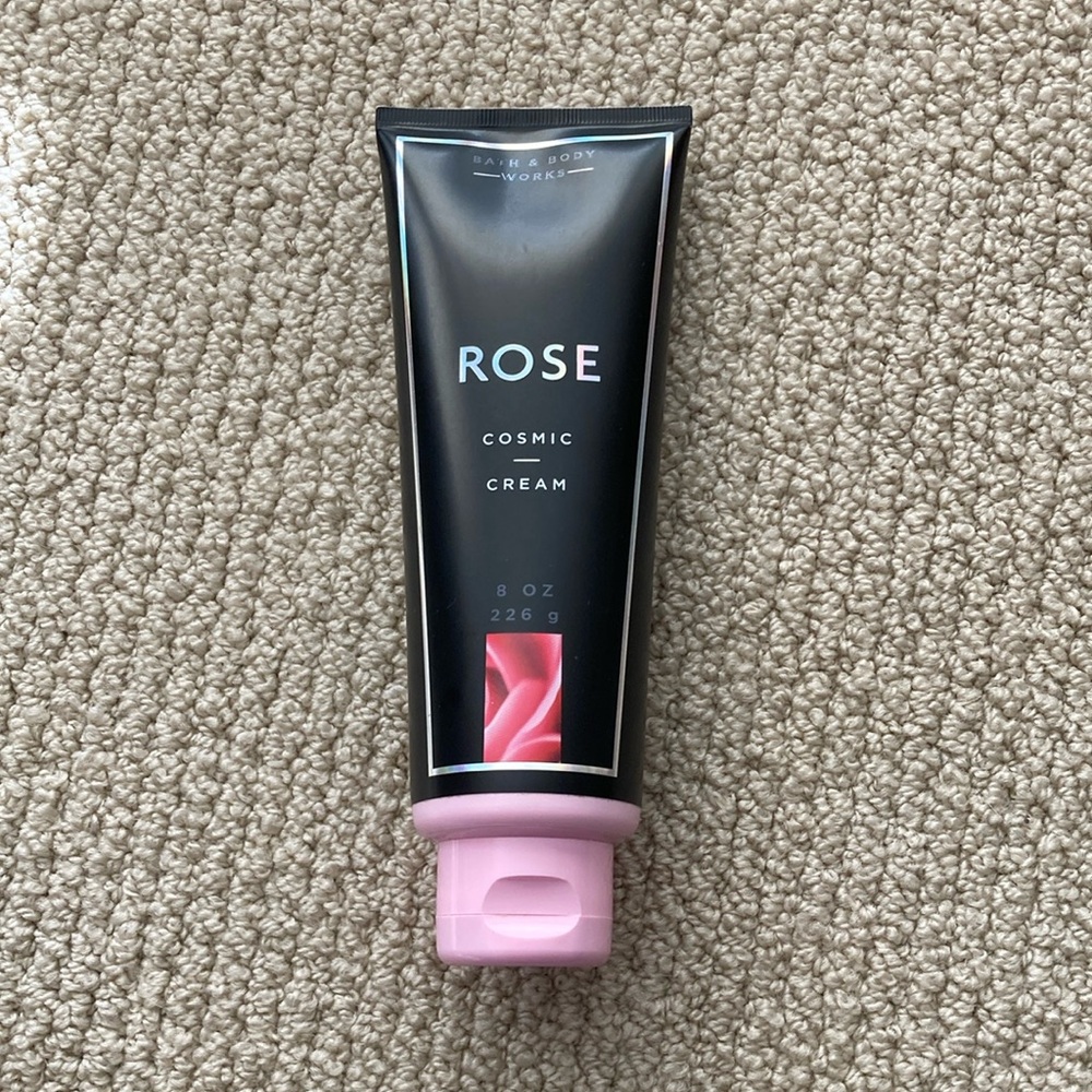 Bath & Body Works Rose Cosmic Cream 8 oz Full Size Like New Lotion Moisturizer